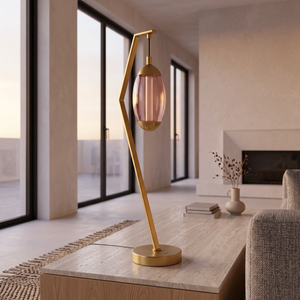 Lumetal Modern Gray Glass Dome <b>Touch</b> Control Dimmable LED Table Lamp with Metal Frame Small Size for Living Room - Product Image 3