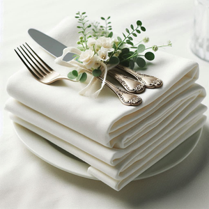 Servilletas de Mesa de Mezcla de Algodón y Lino Suaves y Absorbentes, Mantelería Reutilizable de Lujo - Product Image 2