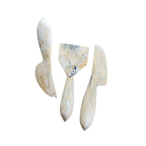 Large Resin <b>Cheese</b> <b>Knife</b> & Butter Spreader <b>Set</b> with Swirl Pattern Vibrant Homewares-Handheld Eco-Friendly Dishwasher Safe - Product Image 5