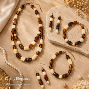 Decorative Brown Plain Glass Loose Beads Mixed Shape and Size Strand for DIY <b>Bracelet</b> Necklace | <b>Anklet</b> Earrings and Art Craft - Product Image 5
