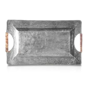 Modern Handmade <b>Centrepiece</b> Tray for Elegant <b>Dining</b> Room <b>Table</b> Decoration Projects Premium Export Quality Decorative Metal Tray - Product Image 3