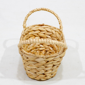 Water Hyacinth <b>Woven</b> <b>Storage</b> <b>Basket</b> with Handles Oval Organizer for Kitchen Bathroom Home Decor - Product Image 4