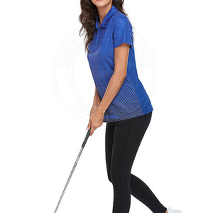 Camisetas de golf para mujer, de algodón que absorbe la humedad, para mayor comodidad y rendimiento duraderos. - Product Image 4