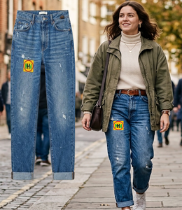 Denim Jeans Built For The Modern Woman Offering Mid Rise Cut And Ankle Grazing Hem Perfect For Pairing With Sneakers Or <b>Heels</b> - Product Image 1