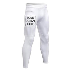 Custom Men's <b>Compression</b> Pants Personalized Zipper Pocket Baselayer Sports Tights Leggings - Product Image 6