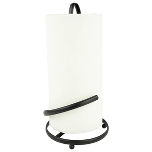 Porte-serviettes en papier géométrique moderne en métal chromé avec base décorative en diamant - Product Image 3