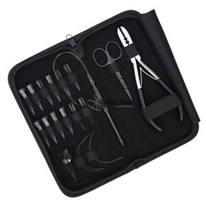 Kit d'outils professionnels pour extensions capillaires de qualité salon : Pince de retrait de kératine, outil de séparation, aiguilles en C et boucles pour usage professionnel en salon - Product Image 1