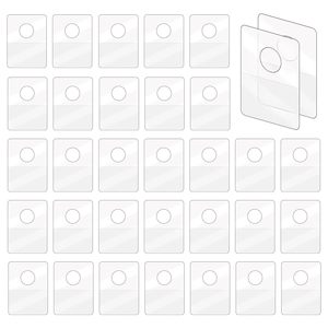 Round Hole Self <b>Adhesive</b> Hanging Tabs Heavy Duty Sticky <b>Adhesive</b> Clear Hang Tabs for Retail Displays - Product Image 5