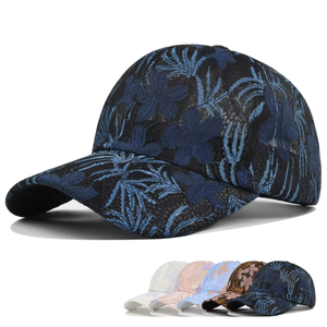 หมวกแก๊ปแบบ Snapback 6 แผง ลายทรอปิคอล ผ้าตาข่าย ปรับขนาดได้ สวมใส่สบาย เหมาะสำหรับฤดูใบไม้ผลิและฤดูร้อน ระบายอากาศได้ดี กันน้ำ สำหรับผู้ใหญ่ - Product Image 1