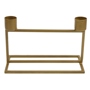Support de bougie doré avec finition peinte au design moderne, support simple pour bougie, idéal pour la maison, la villa, les dîners et les mariages. - Product Image 6