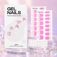 Strip & Bungkus Kuku Gel UV Semi Cured Grosir Butik - Ramah Vegan, Tidak Beracun, Bebas Kekejaman, Sekali Pakai