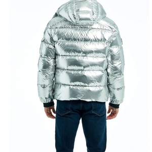 Chaqueta de Plumón de Alta Calidad, Ultraligera y Delgada para Hombre, con Capucha, Acolchada, Estilo Bomber, para Invierno - Product Image 3