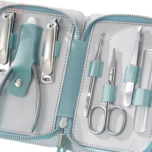 Professional 7pcs Luxury Nail Manicure & Pedicure Set with 3-in-1 Nail Clipper Portable & Durable Stainless Steel <b>Box</b> Packed - Product Image 4