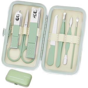 Professional Manicure Set Stainless Steel <b>Nail</b> Clippers Kit With Case Purple Handle Durable Grooming Tools For <b>Nail</b> Care - Product Image 2
