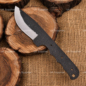 Cuchilla de Acero al Carbono UA Supplies con Punta Caída para Bricolaje, Material para Mango de Cuchillo de Camping, Personalizable, OEM, 0.5mm de Grosor, 8 Pulgadas de Longitud Total - Product Image 4