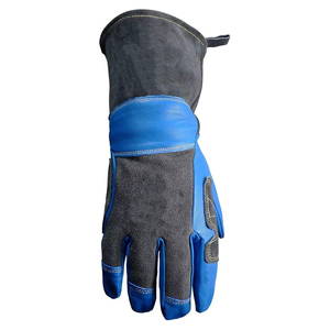 14 Inches Palm Reinforced <b>Fleece</b> Lining Goat Skin Leather Tig Welding Gloves Hot Sale Top Quality Safety <b>Work</b> Gloves For Welder - Product Image 4