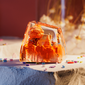 <b>Keycaps</b> Mystical Anime, Custom <b>Artisan</b> <b>Keycaps</b>, <b>Keycaps</b> Anime Cute, Green <b>Keycaps</b>, <b>Keycaps</b> Set, <b>Keycaps</b> Resin - Product Image 3