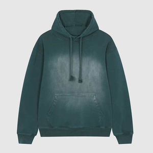Custom High Quality Vintage Acid Wash <b>Hoodie</b> <b>Oversized</b> Heavyweight Cotton <b>Fleece</b> Mineral Wash Pullover Streetwear Unisex <b>Hoodie</b> - Product Image 3
