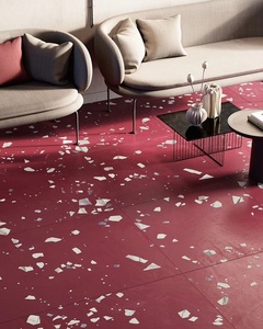 Nouvelle conception, carrelage en porcelaine terrazzo 600x600, haute qualité, antidérapant, antibactérien, pour murs et sols intérieurs, salle de bain, cuisine, escalier, finition mate - Product Image 3