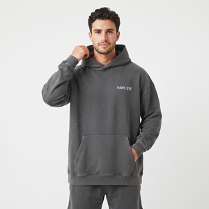 Sweat-shirt à capuche surdimensionné pour homme en molleton de coton épais, streetwear, logo personnalisé, sweat-shirt à capuche décontracté de haute qualité - Product Image 6