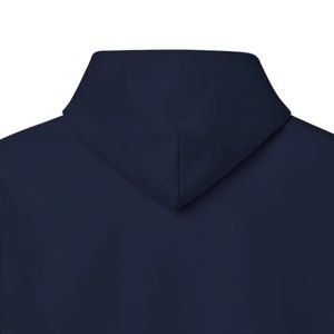 Unisex Navy Blue 1938 Embroidered Pullover Hoodie Long Sleeve Kangaroo Pocket Drawstring Hood Casual Fleece <b>Sweatshirt</b> - Product Image 5
