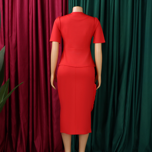 Vestido de Oficina y de Noche para Mujer Africana de Talla Grande, Transpirable, Antiarrugas, Elegante, Verano, Botones, Manga Corta - Product Image 2