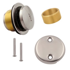 Kit de remplacement de siphon de baignoire en laiton brossé antique de qualité supérieure, ensemble de siphon universel pour la plomberie de salle de bain - Product Image 5