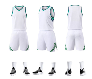 Maillots de basket personnalisés pour équipes – Maillot blanc pour supporters, respirant, grande taille, séchage rapide, anti-UV, tissu doux, coutures renforcées - Product Image 1
