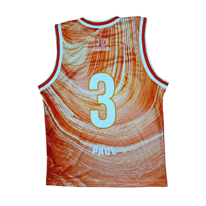 Uniformes de Baloncesto Transpirables de Alta Calidad para Equipos de Tallas Grandes |   Conjunto de Jersey y Pantalones Cortos Sublimados Personalizados con Diseño de Logotipo - Product Image 5