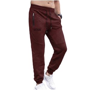 Pantalon de jogging pour homme de haute qualité, violet, taille élastique, cordon de serrage, poches latérales, décontracté, respirant, mi-lourd, en maille - Product Image 6