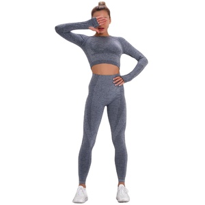 Conjuntos de ropa deportiva sin costuras al por mayor, Sujetador deportivo superior, pantalones de yoga, pantalones personalizados de talla grande, ropa de entrenamiento para mujer, ropa deportiva para gimnasio - Product Image 6