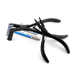 Cheveux noirs sur mesure nano perles pince à sertir sans couture extensions de bande ensembles de pinces en acier inoxydable pour presser et perles pince à sertir - Product Image 1