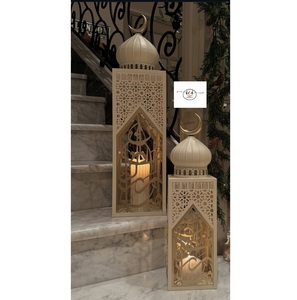 โคมไฟรอมฎอน โครงเหล็ก ที่ใส่เทียนโลหะ โคมไฟโลหะ โคมไฟเทียน สำหรับตกแต่งบ้าน งานแต่งงาน - Product Image 3