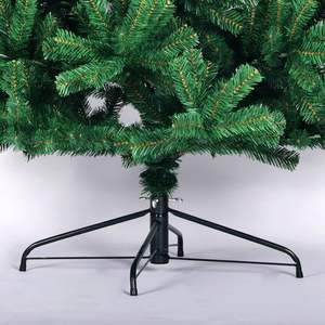 Abeto de PVC de abeto natural completo de 7,5 pies, soporte de Metal plegable, árbol de Navidad artificial verde sin iluminación - Product Image 3