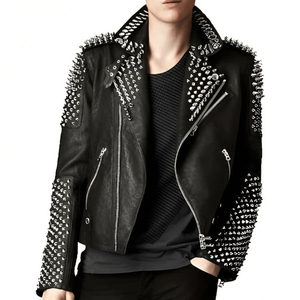 <b>Men's</b> Luxury Stylish Leather <b>Jacket</b> OEM ODM Service Pakistan Made High Quality Winter Outdoor Windproof Waterproof Breathable - Product Image 1