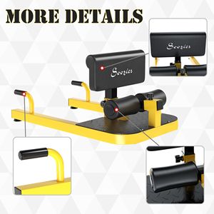 Máquina Multifuncional 3 en 1 Amarilla Acolchada para Sentadillas Profundas, Abdominales y Flexiones - Product Image 4
