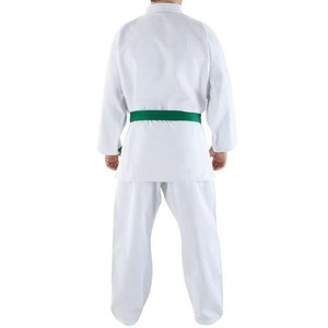 Kimono de judo blanc pour garçons 100% coton, coupe classique, respirant, tenue d'arts martiaux, ceinture verte incluse, disponible à la vente en ligne - Product Image 6
