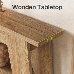 Consolle Rettangolare Extra Lunga 180 cm a 2 Livelli Interamente in Legno per Posto dietro Divano o Poltrona - Product Image 4