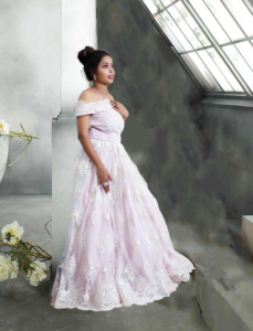 Elegante Vestido de Novia de Gala con Hombros Descubiertos, con Malla Bordada y Tul, Escote Corazón, Estilo Vintage - Product Image 3