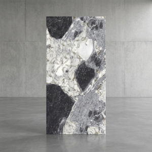 Mica Rock High Brillant Grand Format 1600x3200mm Carreaux de porcelaine en pierre frittée émaillée Poli Comptoir Table Cuisine extérieure - Product Image 6
