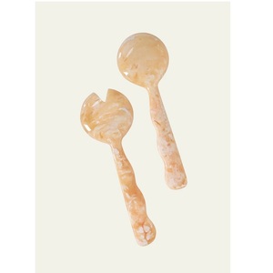 Ensemble de cuillères à salade en résine avec un design de découpe unique, lavables au lave-vaisselle, pour servir et mélanger, décoration de cuisine et de maison - Product Image 4