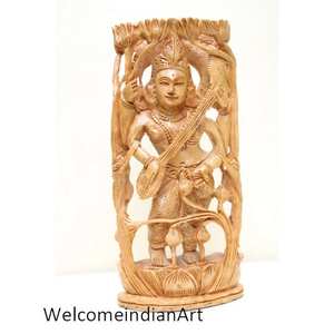 รูปปั้นพระศิวะไม้ทำด้วยมือรุ่น1 - Product Image 3