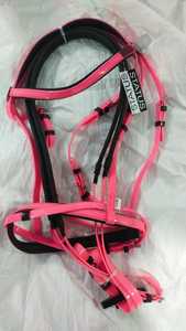 BLUHORSE BH-4138 Bridon de course Full Cob avec rênes en caoutchouc Biothene PVC indien et boucles en acier inoxydable, couleur personnalisée - Product Image 4