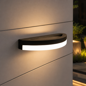 Minimalist Black Acrylic Shade Wall Lamp <b>LED</b> 3500K Warm White <b>Surface</b> <b>Mounted</b> Indoor <b>Lighting</b> - Product Image 1