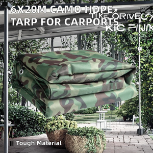 Camo Tarpaulin Custom Size Waterproof Cover for Industrial and Outdoor Applications - Product Image 1