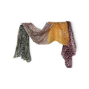 Elegant Floral Wrap <b>Scarf</b> Shawl For Shoulder Wrap Neck Styling and Outdoor Wear At Bulk Price By Exporter Shawl - Product Image 3