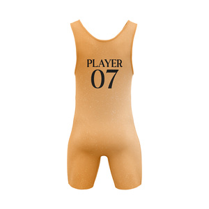 Custom Unisex MMA Wrestling Singlet Custom <b>Heat</b> Transfer Printed Anti Bacterial 100% Polyester Cheap Price High Quality Singlets - Product Image 6
