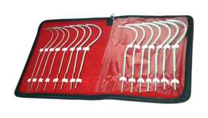 Ensemble de 15 bougies urétrales en acier inoxydable médical de qualité supérieure, 8-36 French, 26 cm, instrument chirurgical manuel - Product Image 1