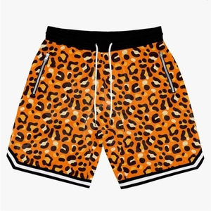 Shorts décontractés pour hommes de haute qualité, en maille unie, taille mi-haute, séchage rapide, respirants, best-seller, matériau personnalisé, basketball - Product Image 3