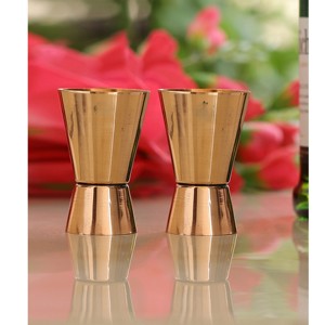Jigger à cocktail artisanal en acier inoxydable – Tasse à mesurer de bar haut de gamme – Outil élégant pour mélanger les boissons – Ustensile de bar professionnel - Product Image 1